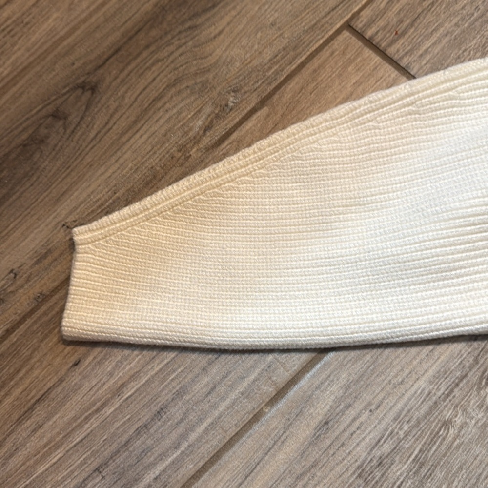 Anthropologie Maeve Square-Neck Wide Sleeve Sweater Ivory Size Small - Picture 5 of 11